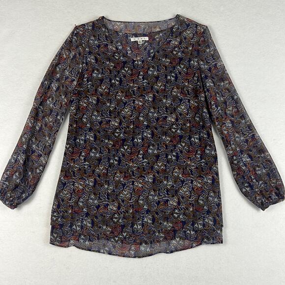 cAbi Women’s Tunic Blouse Double Layer Multicolor Abstract Size M Fall Style - Picture 12 of 12